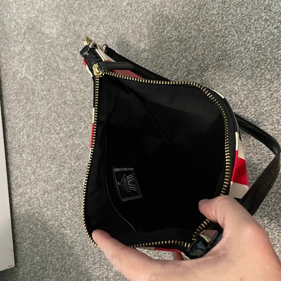 TOSS Designs Red, White, Black Stripe shoulder bag - Picture 9 of 9